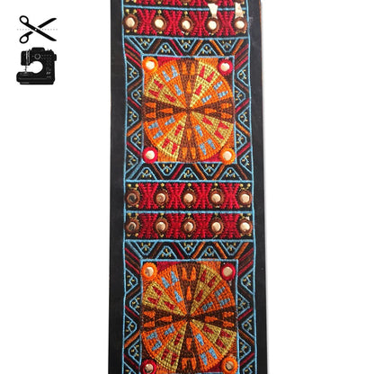 Ethnic Style Retro Embroidery Lace Color Embroidery Wide Webbing, Handmade Diy Minority Clothing Accessories