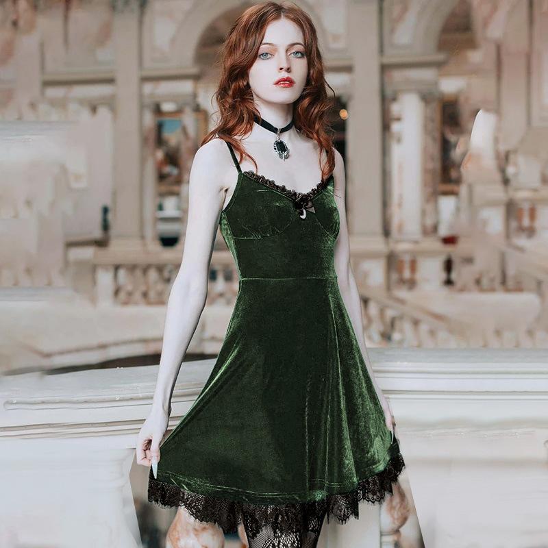 Sexy Suspender Dress Women'S Chest And Backless Lace Stitching New Short Dress