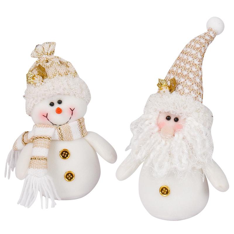 New Santa Claus Snowman Doll Christmas Decorations Lovely Christmas Ornaments Creative Gifts