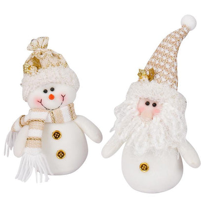New Santa Claus Snowman Doll Christmas Decorations Lovely Christmas Ornaments Creative Gifts