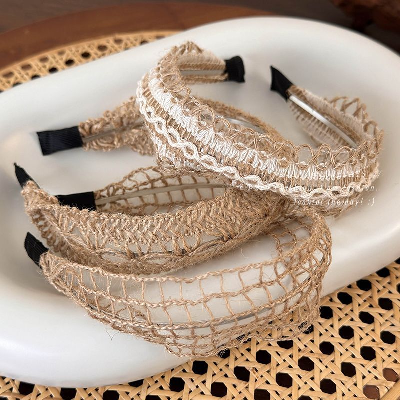 Hollow Out Handmade String Wide Headbands