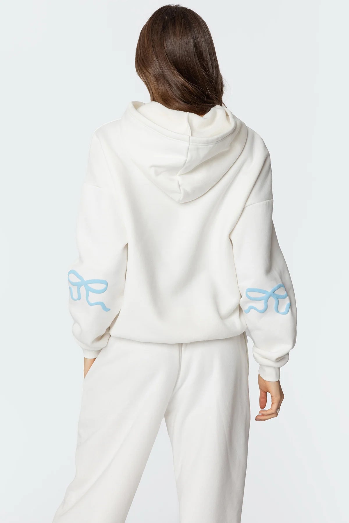 Trendy Print Loose Hoodie Sweatshirt Pants Set