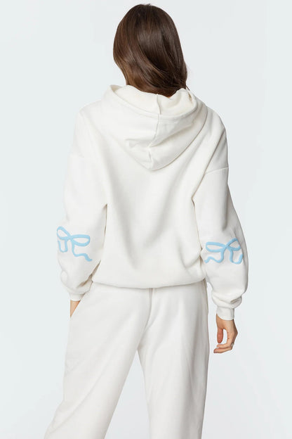 Trendy Print Loose Hoodie Sweatshirt Pants Set