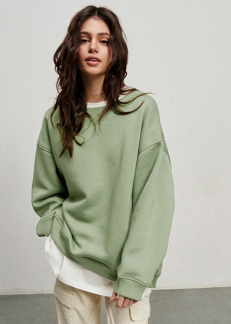 Oversized Sweatshirt Soft Fabric Relaxed Fit