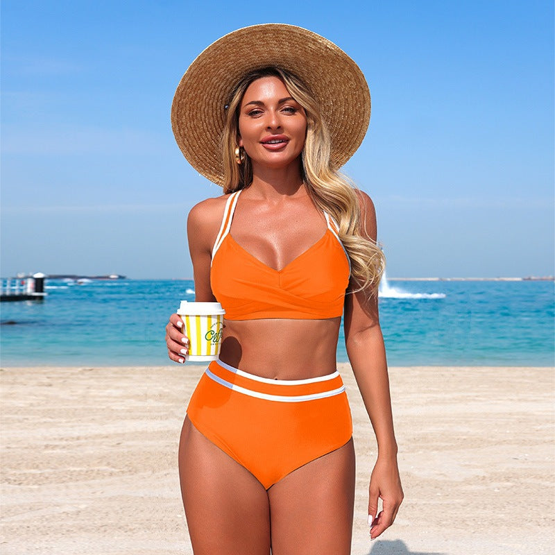 New Women'S Bikinis High Elastic Quick-Dry Swimwear