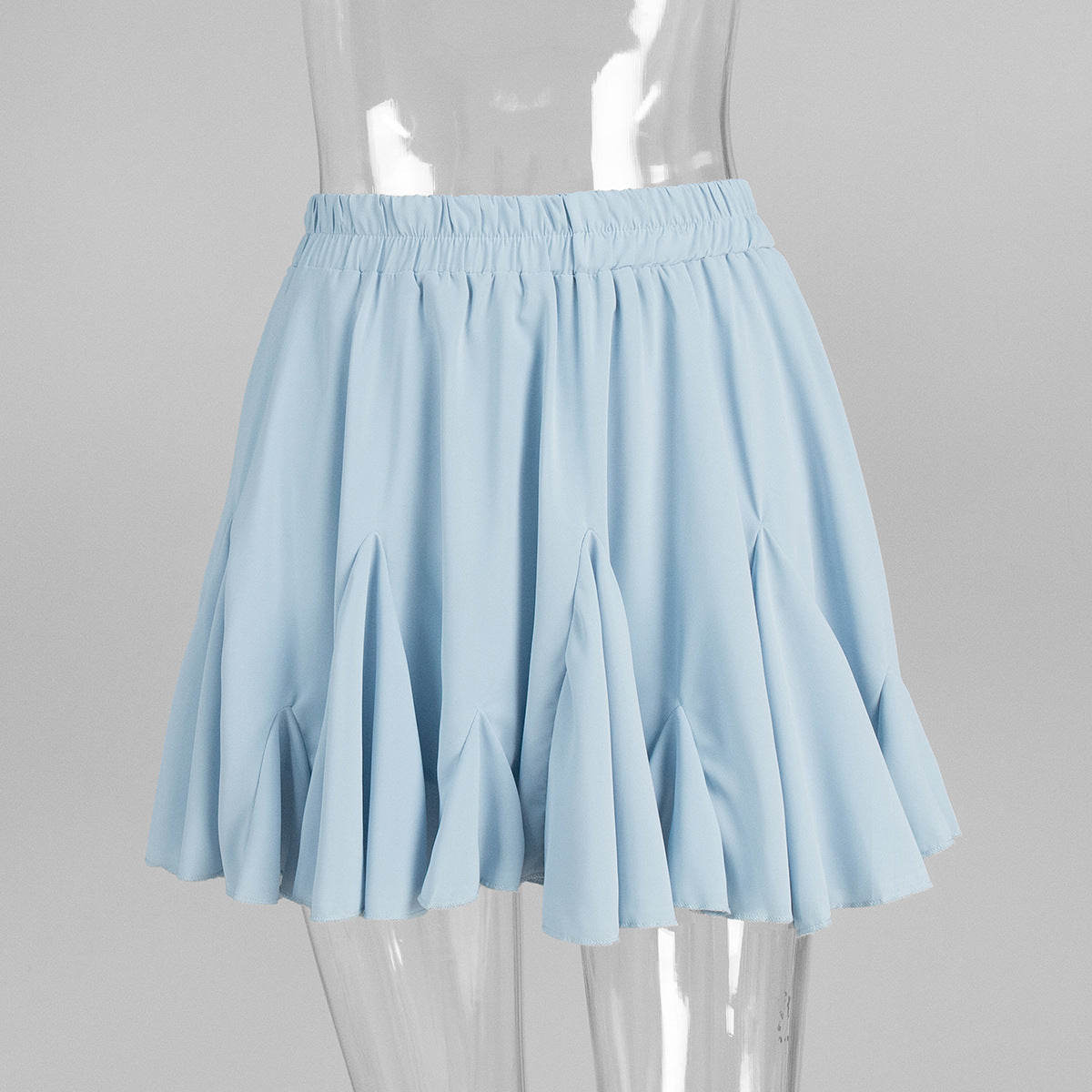 Y2K Street Style Ruffled Mini Pleated Skirt