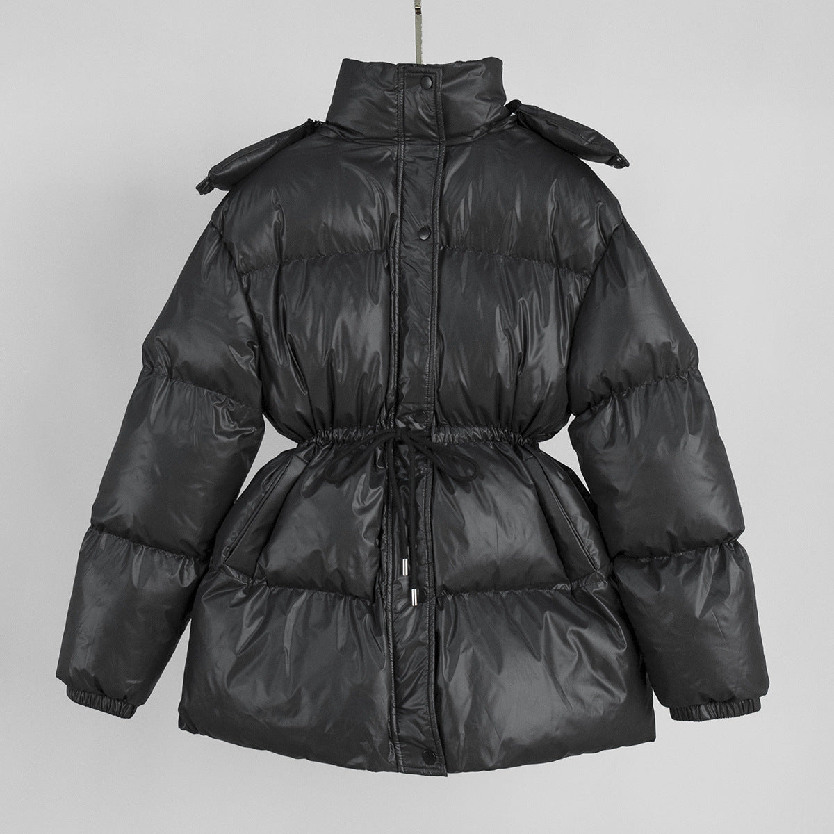 Hooded Zipper Cotton Jacket Slim Fit Casual Coat