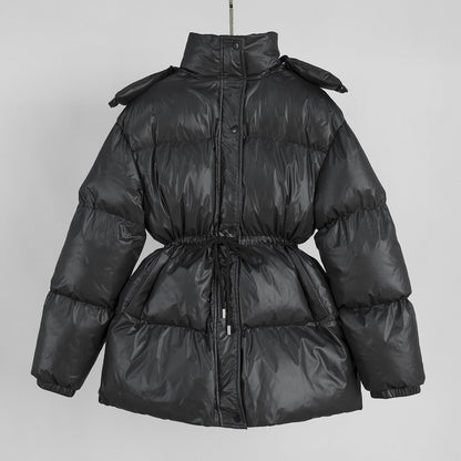 Hooded Zipper Cotton Jacket Slim Fit Casual Coat