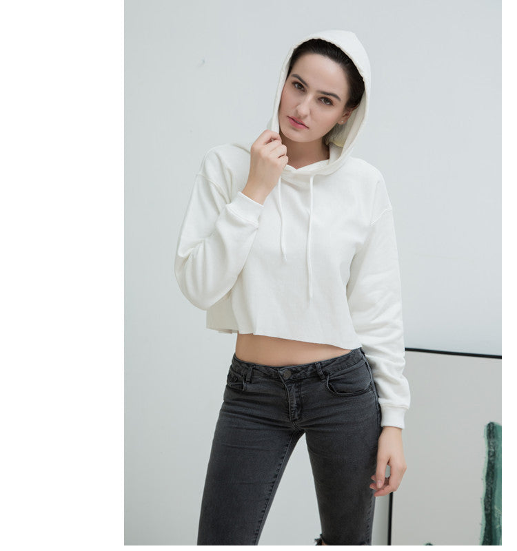 Loose Hooded Short Hoodie