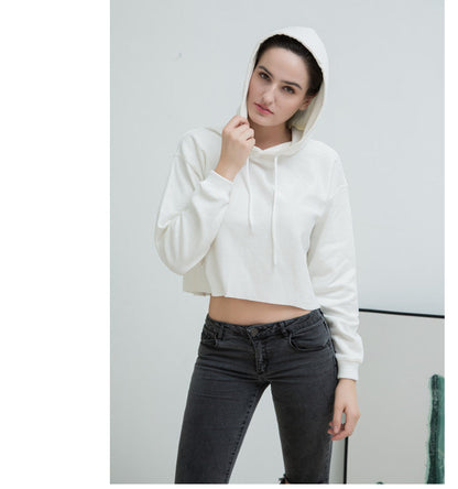 Loose Hooded Short Hoodie