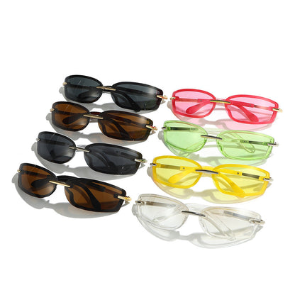 Futuristic Square Candy Color Sunglasses for Women