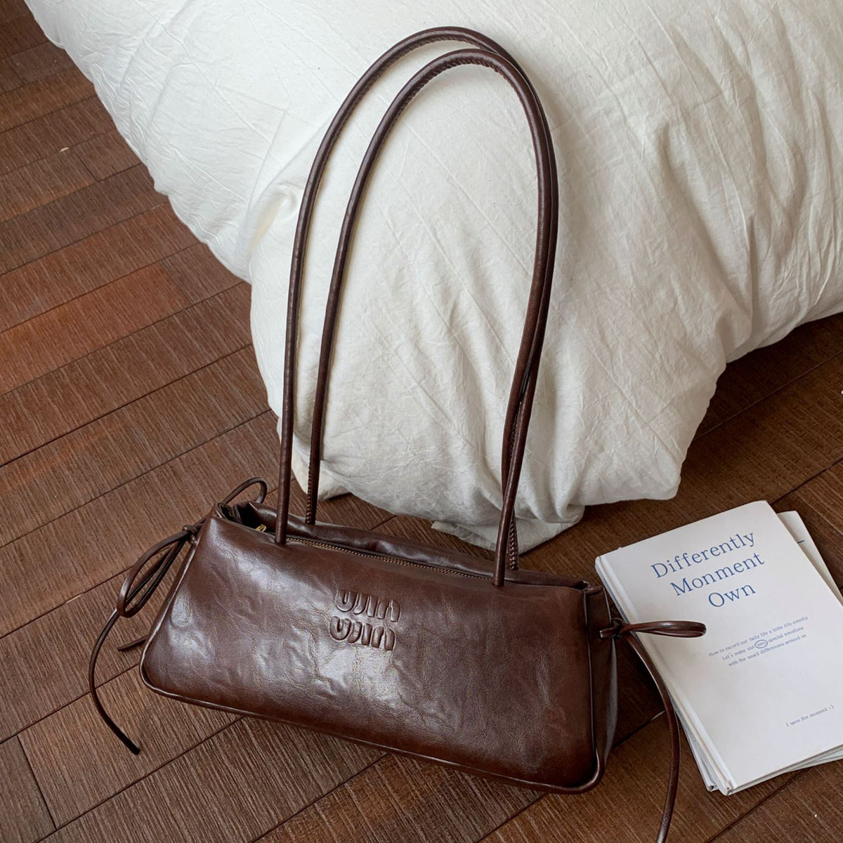 Trendy Soft Leather Tote Bag Large Capacity Shoulder Bag