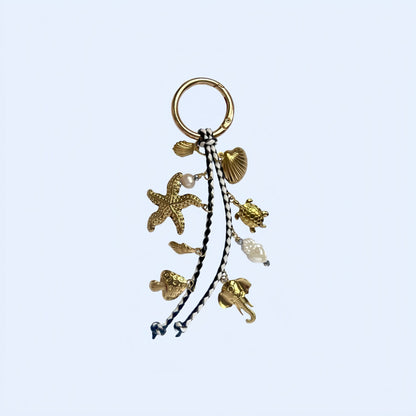 Retro Ocean Pendant Braided Bag Charms