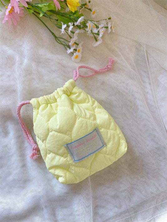 Color Drawstring Coin Purse Wallets