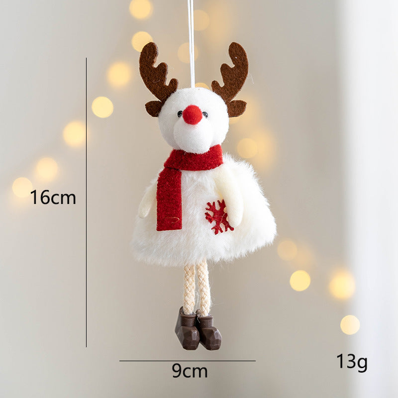 Cute Plush Reindeer Doll Christmas Tree Hanging