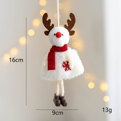 Cute Plush Reindeer Doll Christmas Tree Hanging