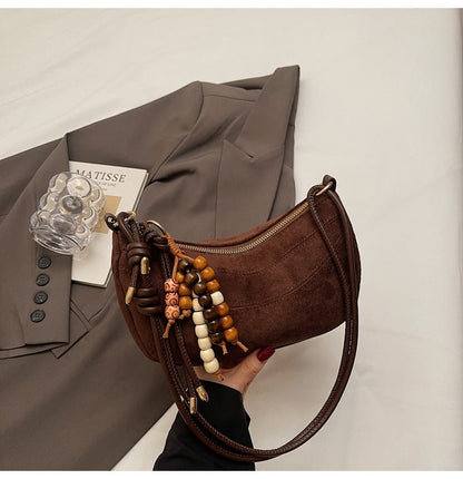 Vintage Style Shoulder Dumpling Bag for Women
