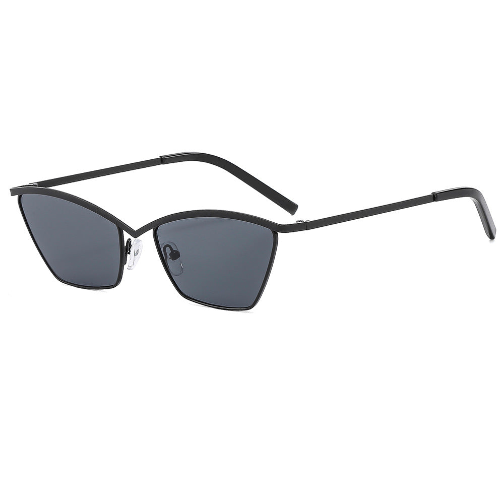 Trendy Irregular Metal Sunglasses Stylish UV400 Protection