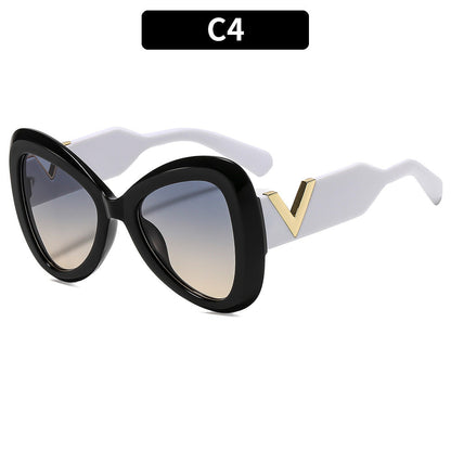 Trendy Butterfly Sunglasses Non-Polarized UV400 Protection