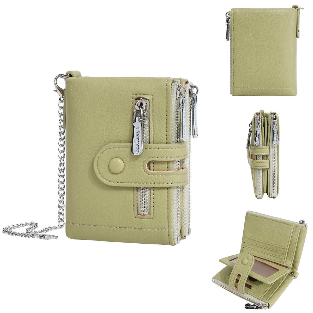 Solid Color Portable Card Cases Wallets