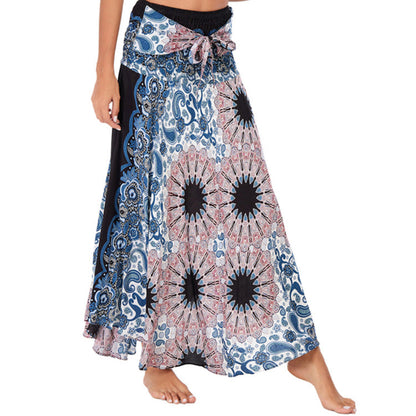Leisure In Spring And Summer Asia Style Half Skirt Holiday Skirt Big Hem Skirt
