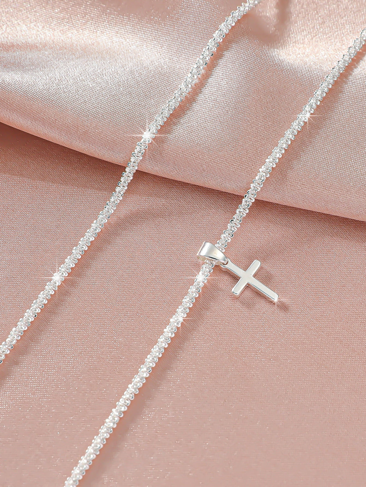 Simple Glitter Double Anklet