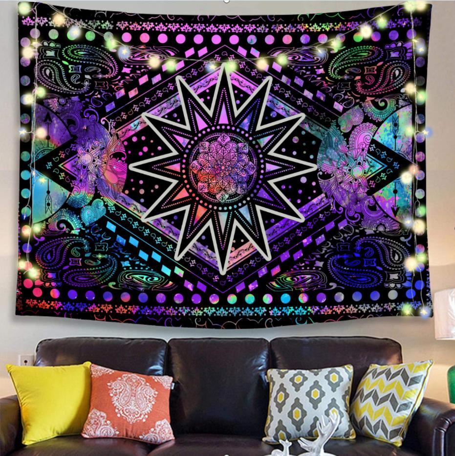 New Psychedelic Mushroom Tapestry Dream Plant Wall Tapestry Galaxy Space Tapestry Starry Sky Tapestry Wall Hanging