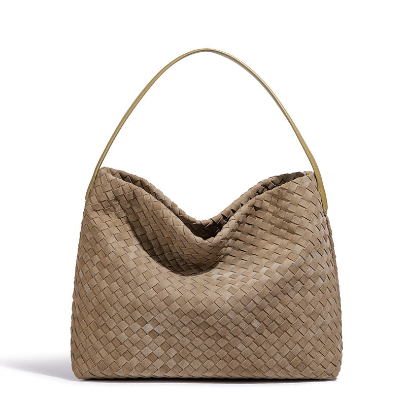 Simple Handmade Woven Large Capacity Underarm Bag