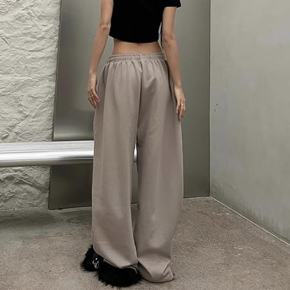 Straight Drawstring Loose Sports Pants