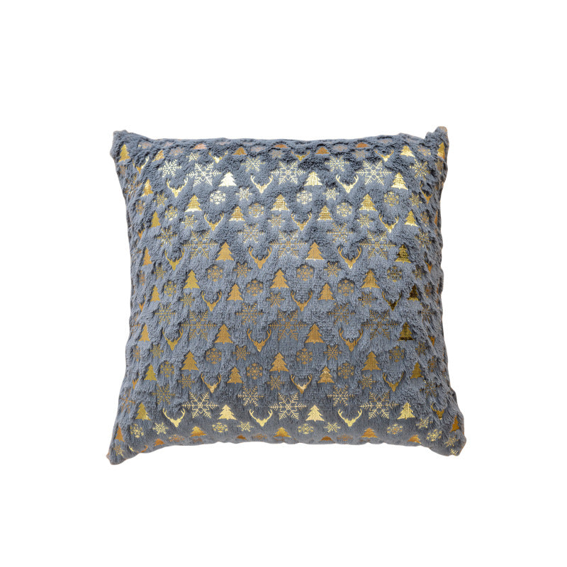 Soft Plush Christmas Snowflake Square Pillow Covers