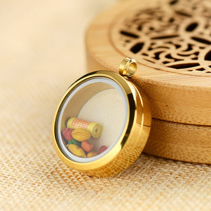 Tangka Gawu Box Zalam Tangka Prajna Eye Wealth God Eye Can Be Opened To Hold Things Zalam Pendant