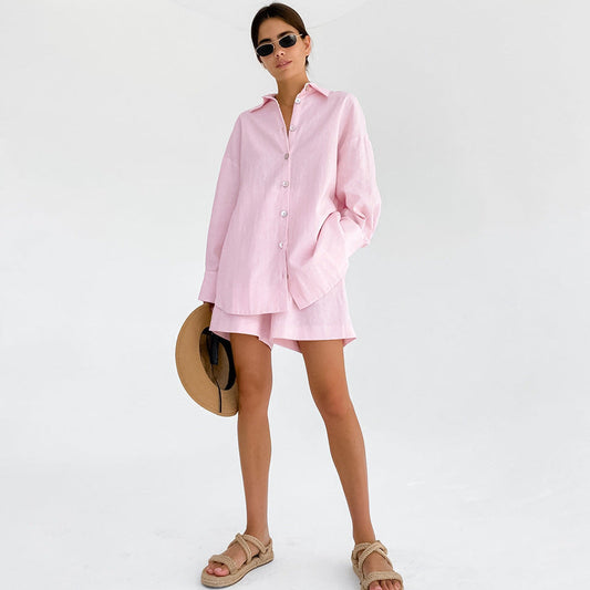 Solid Color Loose Simple Homewear Sets