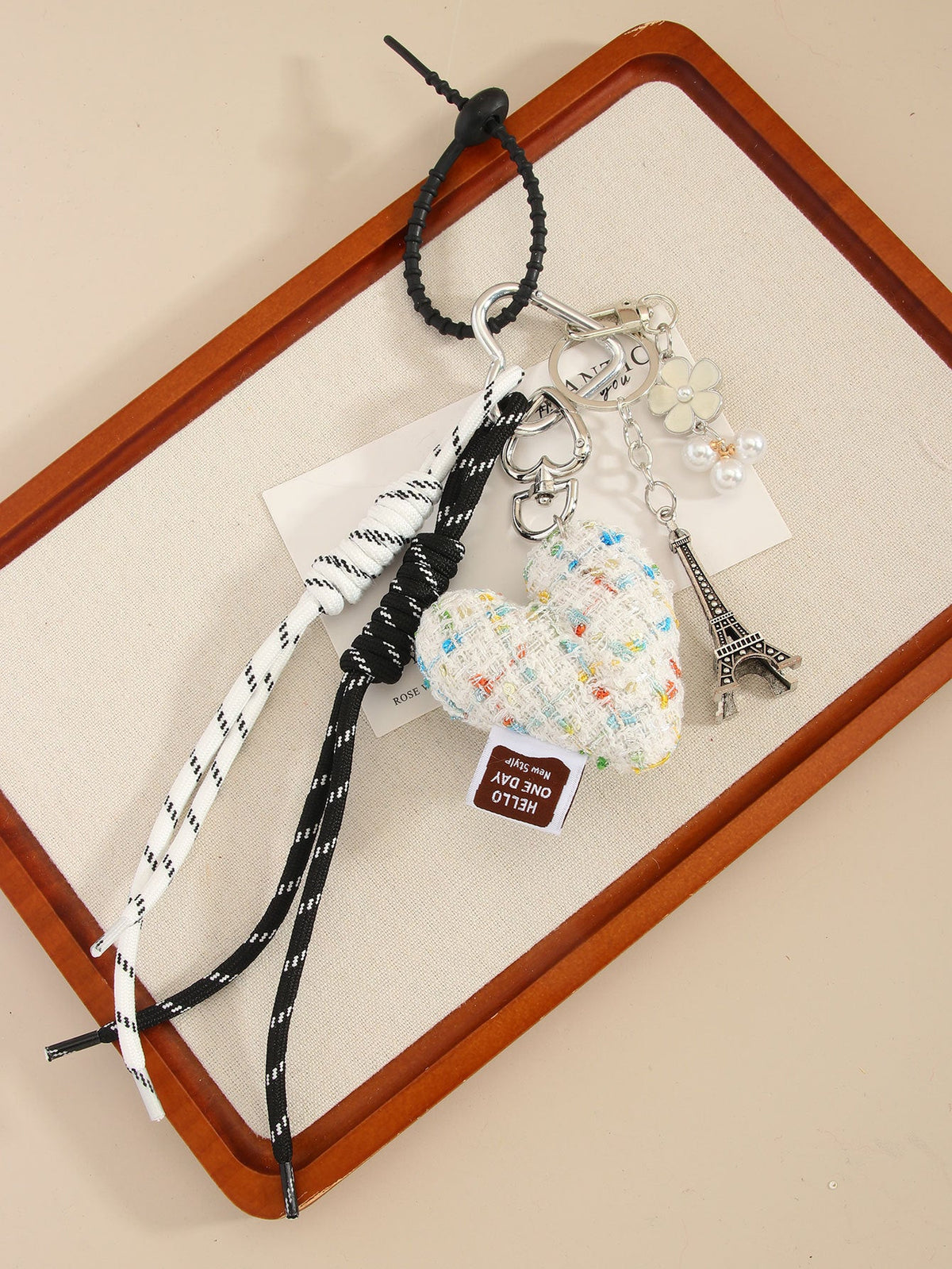 Sweet Love Rope Braided Bag Charms