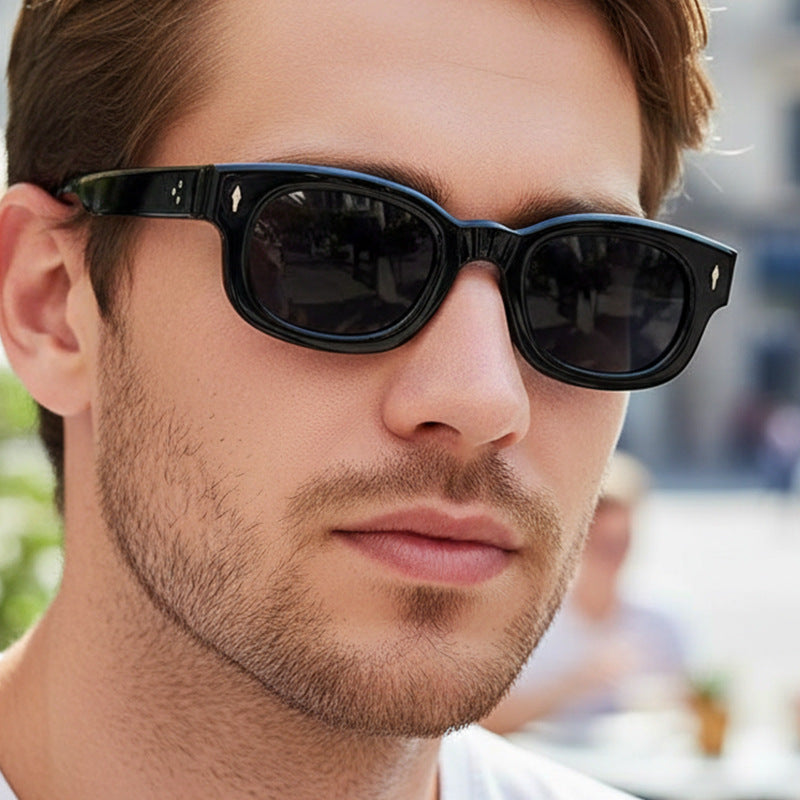Retro Square Sunglasses Stylish Outdoor UV400 Eyewear