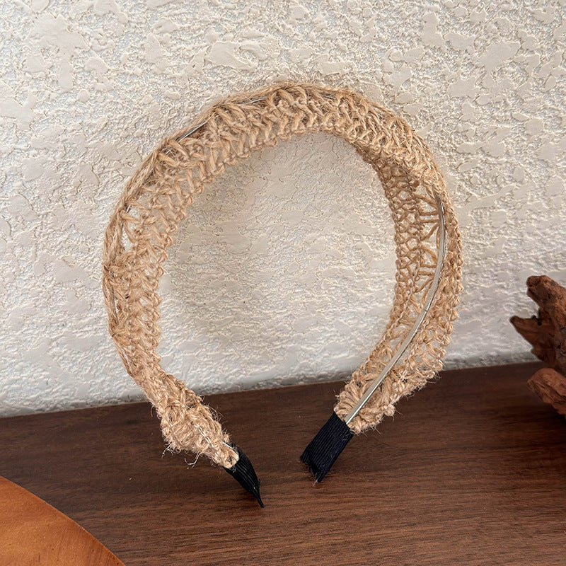 Hollow Out Handmade String Wide Headbands