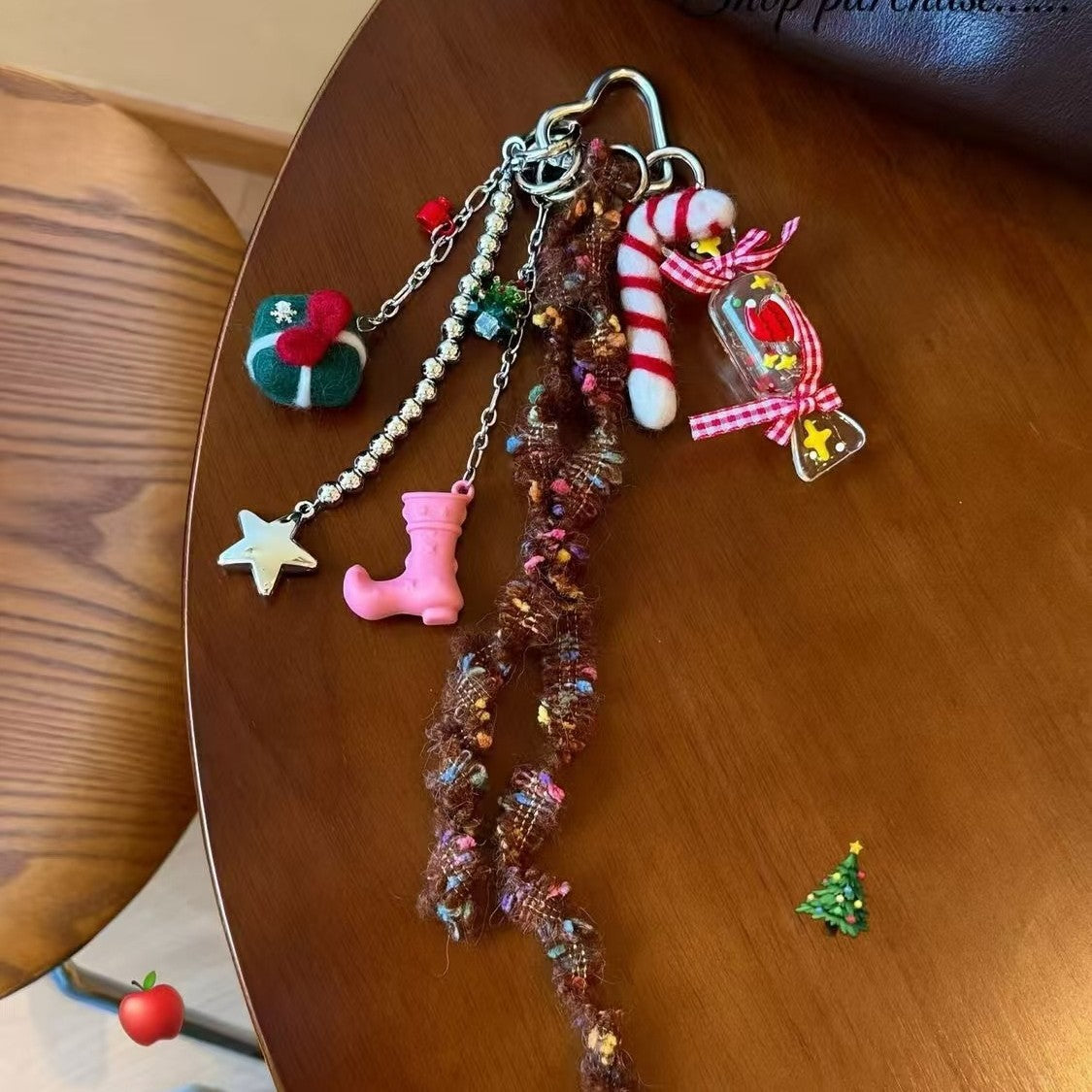 Cute Candy Pendant Beaded Tassel Bag Charm