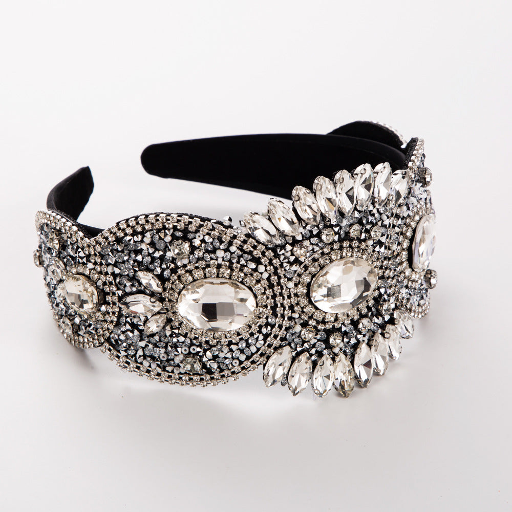 French Vintage Elegant Crystal Headband