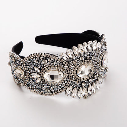 French Vintage Elegant Crystal Headband