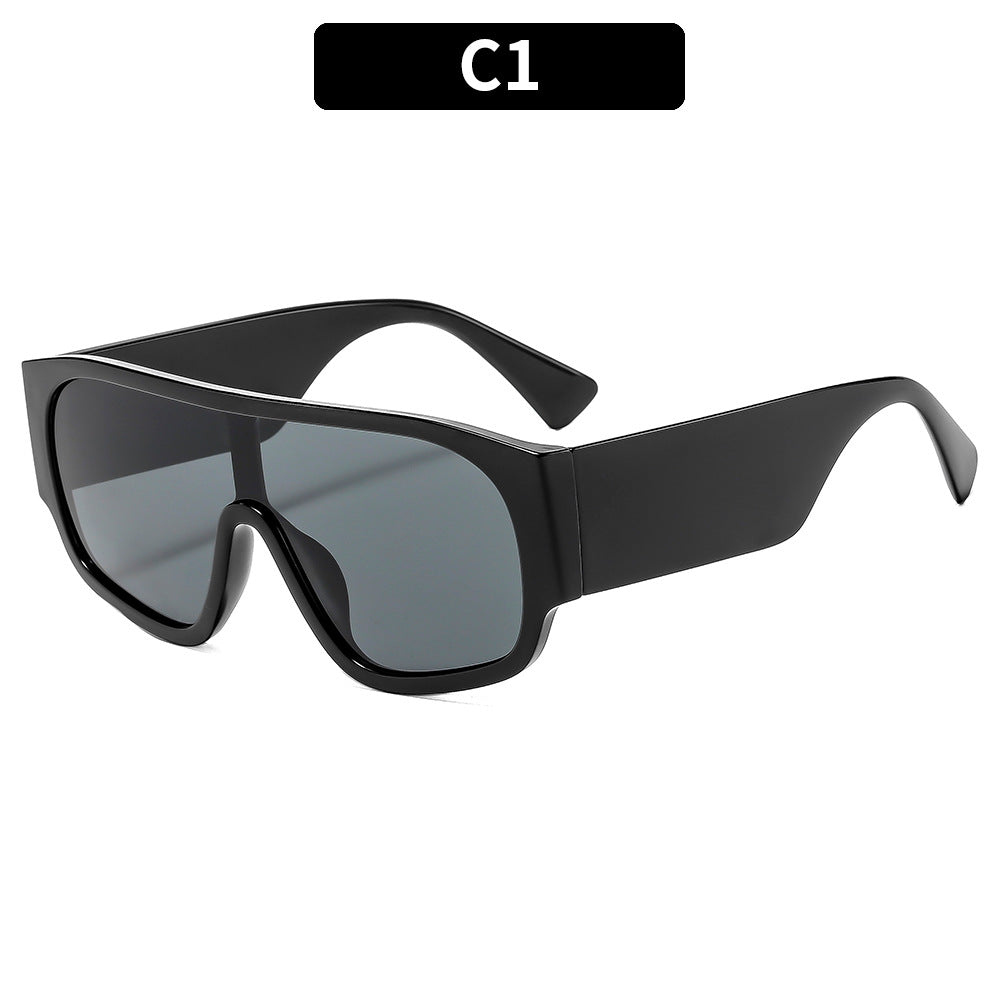 Stylish Rectangle Frame UV400 Sunglasses for Outdoor Activities