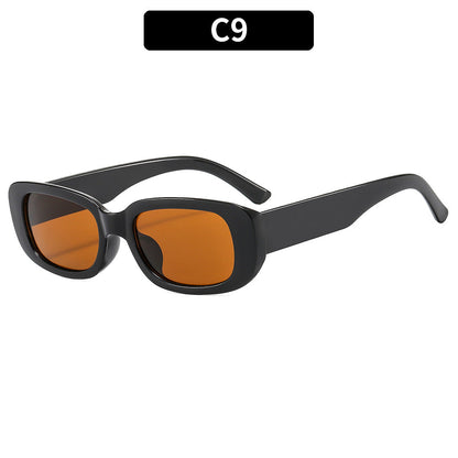 Trendy Square Frame Sunglasses Pink Lens Stylish Women's Eyewear