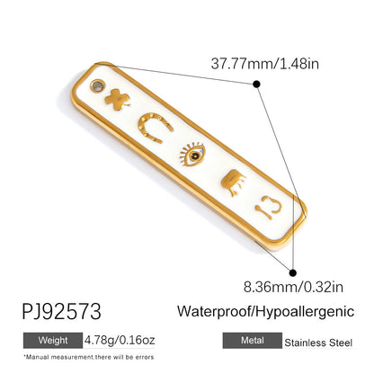 Stylish Ocean-Themed Stainless Steel DIY Pendant Heart Fish Charm