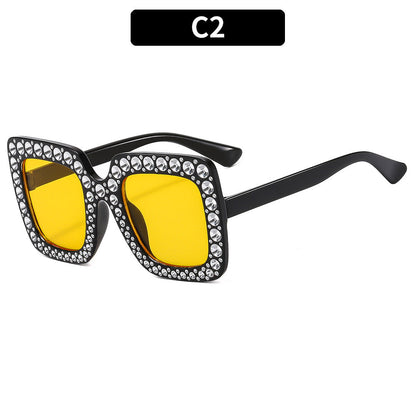 Bling Round Sunglasses for Kids Stylish UV400 Beach Sunglasses