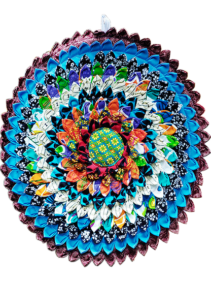 New Ethnic Style Handmade Round Fabric Seat Cushion Washable Cotton And Linen Tatami Mat Futon Splicing Garden Chair Cushion