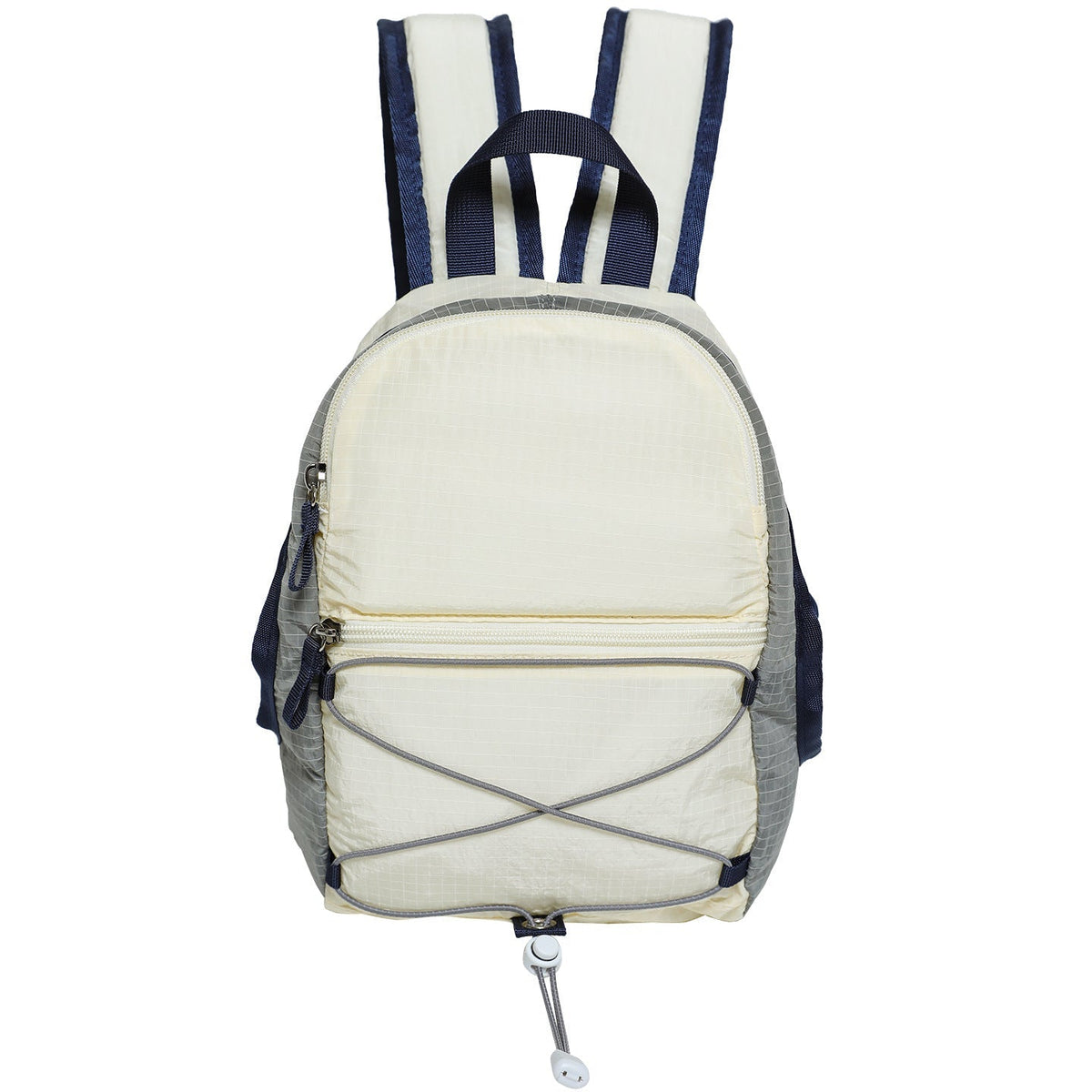 Color Block Simple Zipper Closure Mini Backpack