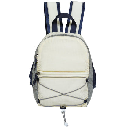 Color Block Simple Zipper Closure Mini Backpack