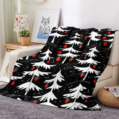 Soft Christmas Reindeer Warm Throw Blanket