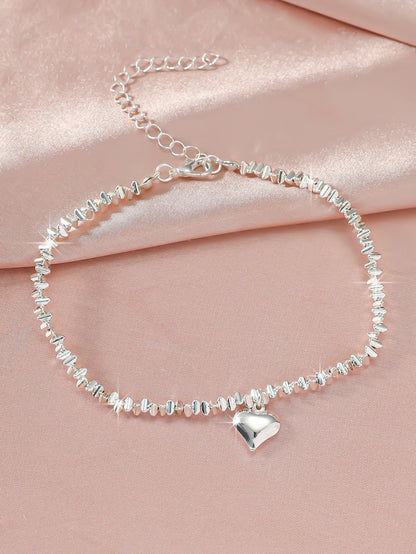 Simple Glitter Double Anklet