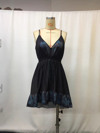 Western-Style Floral Printed Casual Mini Dress