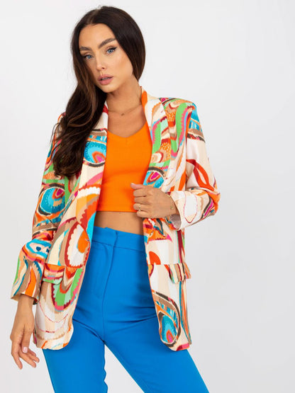New Hot Color Pattern Blazer Outwear