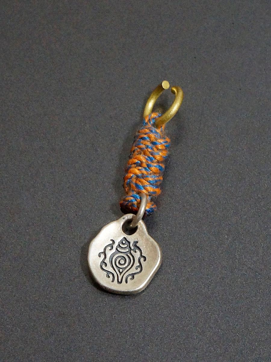 Small Pendant Sterling S925 Silver Accessories Tibetan Vajra Corpse Tuolin Master Wakes Up The Lion Hand Carry Vajra Pestle Ah Dun
